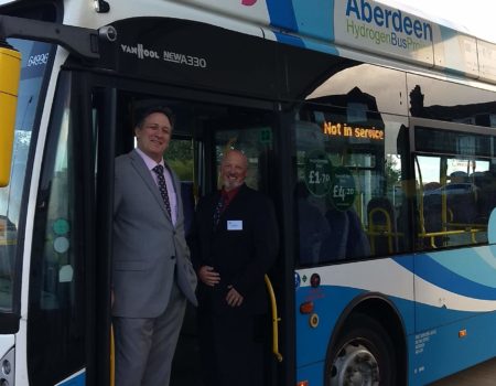Hydrogen bus in Aberdeen, Scotland